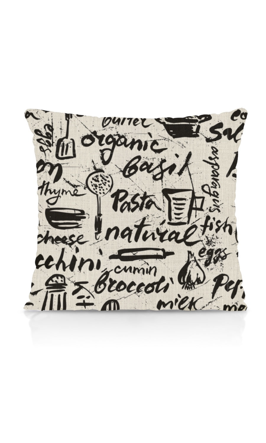 Cooking/Dining Theme Roman Blinds (Black/ White) for Living, Bedroom, Kitchen, Bathroom