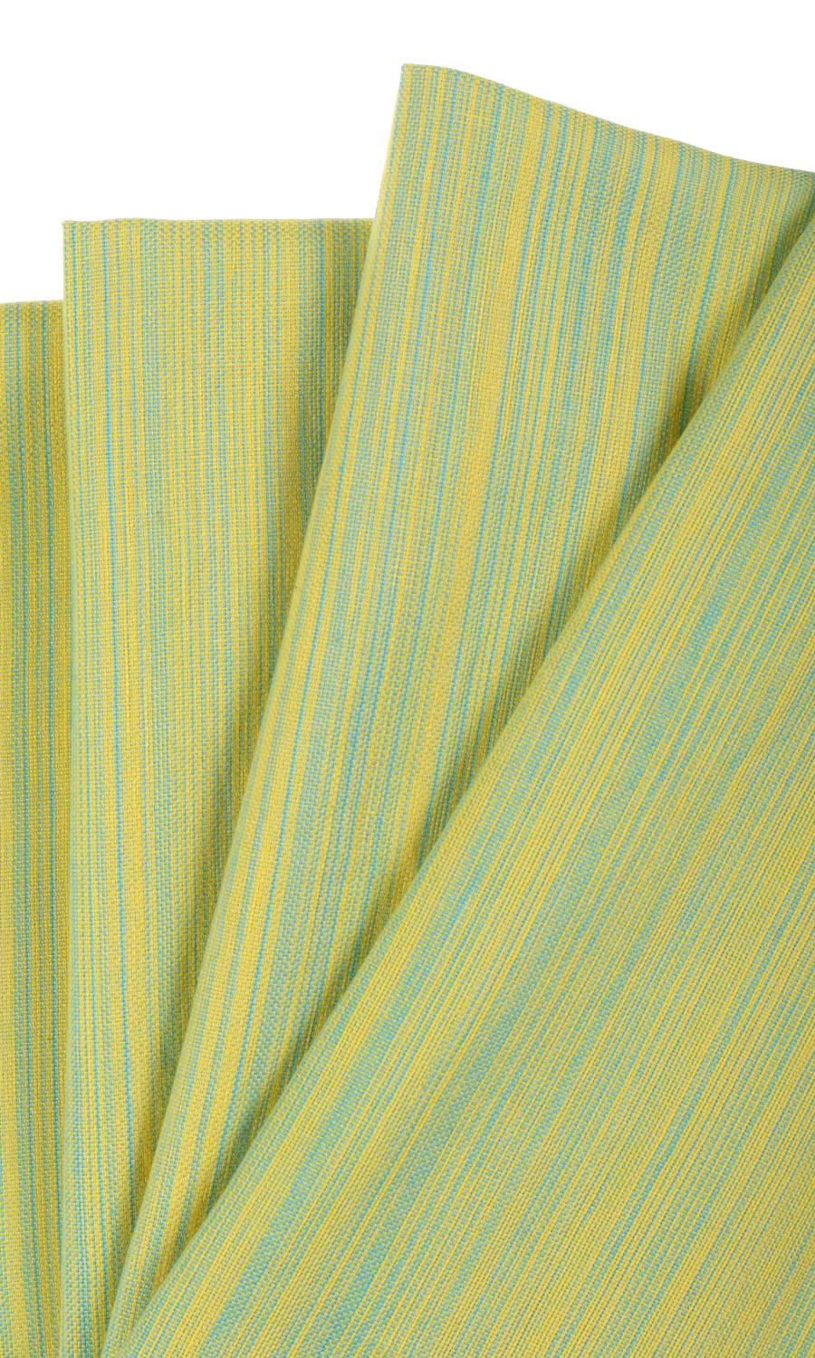 Cotton Blinds (Yellow/ Light Green) for Living, Bedroom, Kitchen, Bathroom