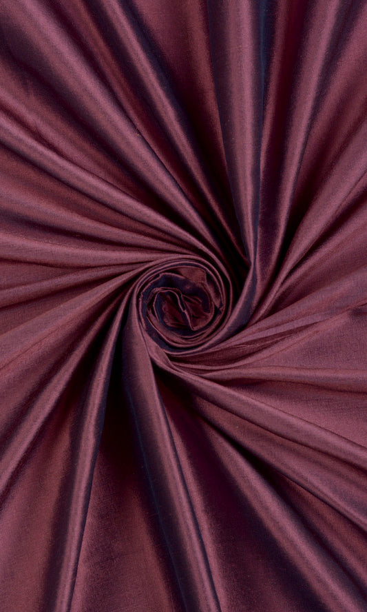 Shantung Silk Home Décor Fabric By the Metre (Wine Purple)
