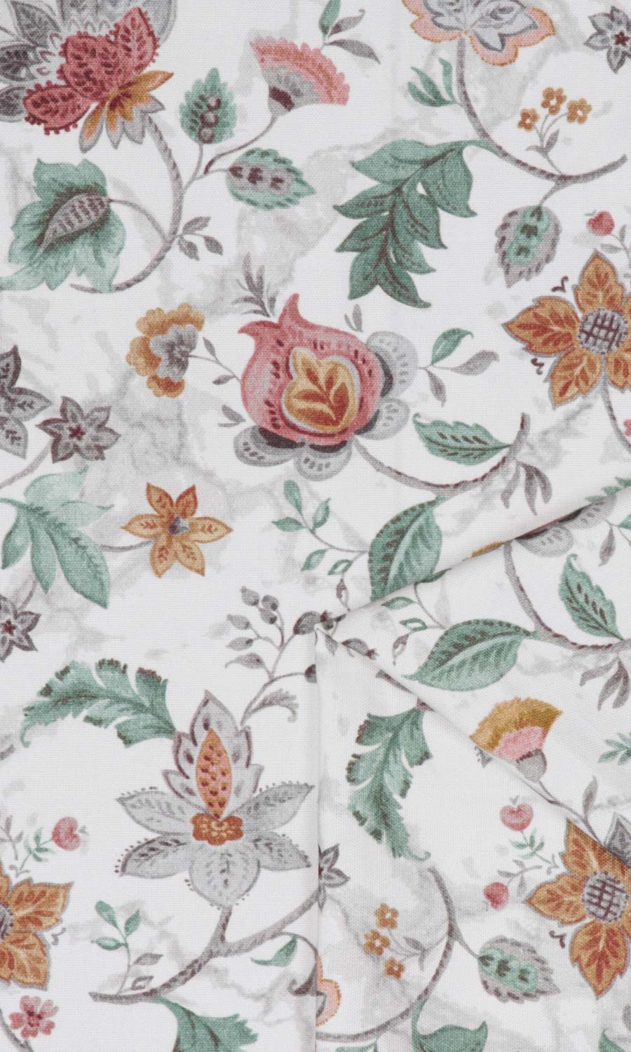 Floral Cotton Made-to-Measure Roman Blinds (Red/ Pink/ Green)