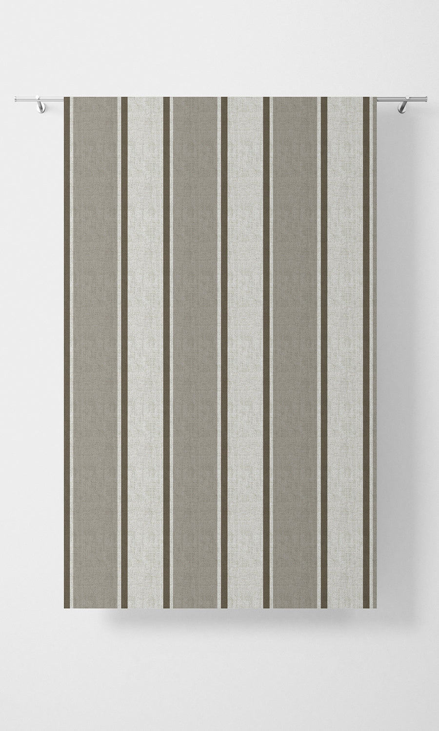 Modern Striped Print Home Textile Fabric Material Sample (Beige/ Brown)