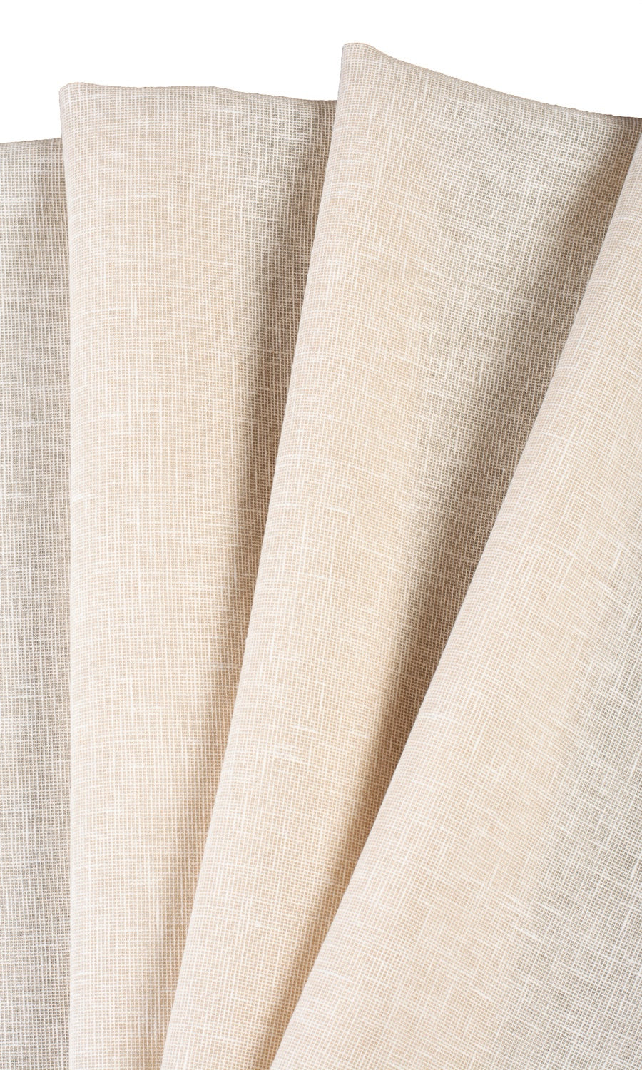 Plain Sheer Fabric By the Metre for Roman Blinds & Shades (Beige)