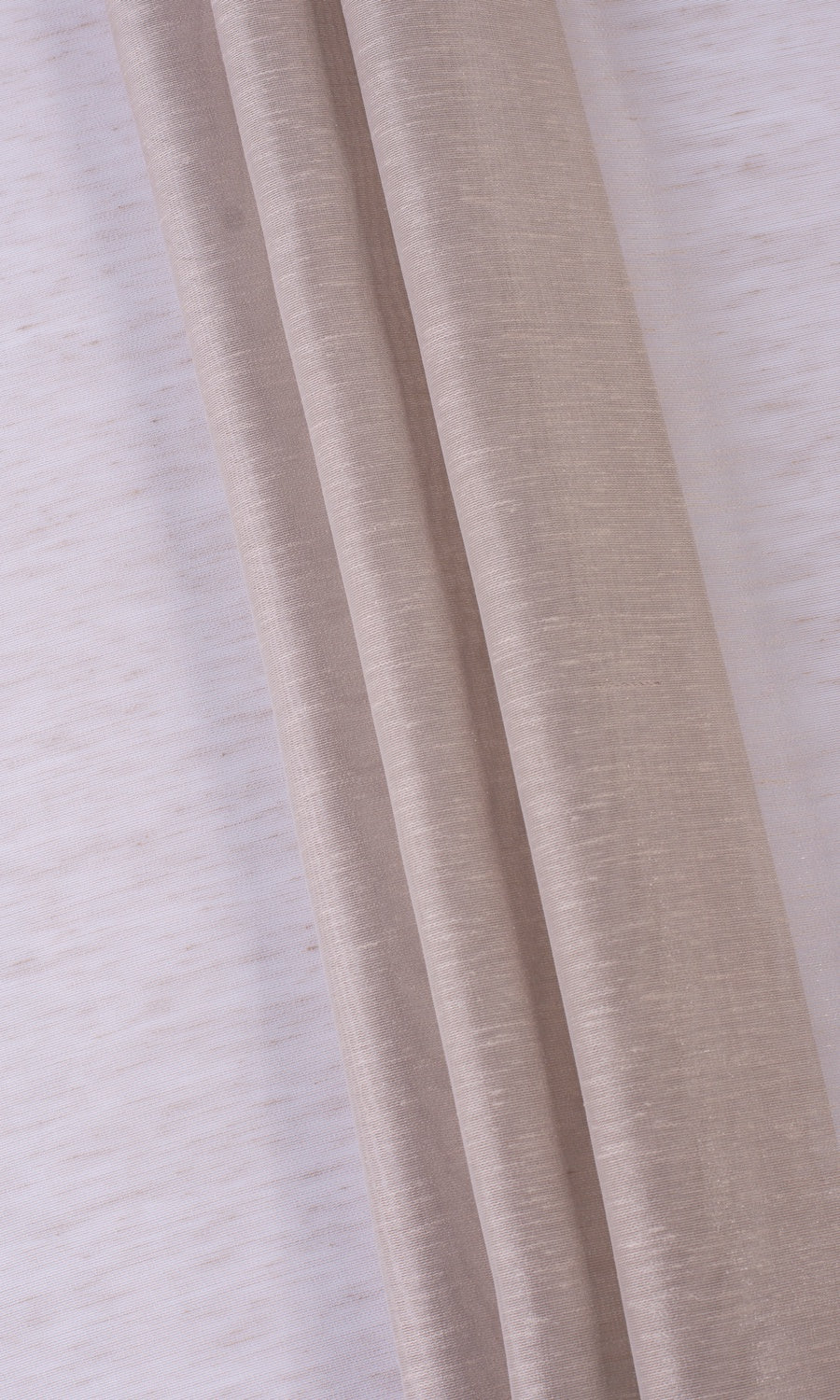Textured Sheer Home Textile Fabric Material By the Metre (Hazelwood Beige/ Brown)