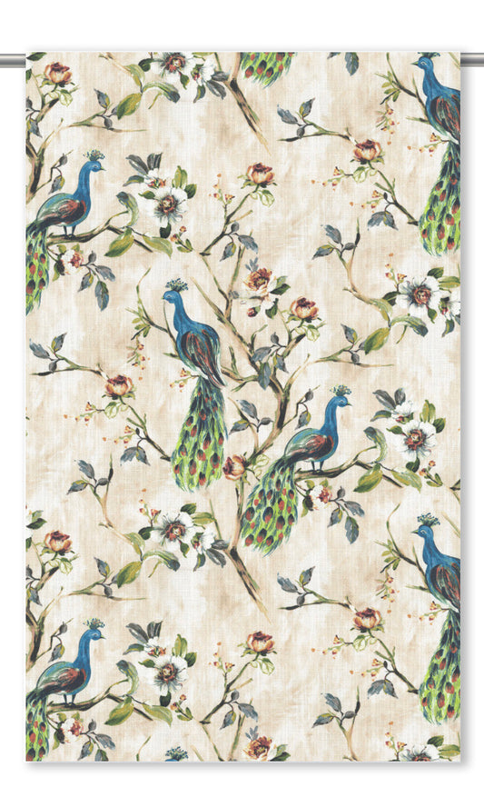 French Country Print Home Décor Fabric Sample (Blue/ Green)