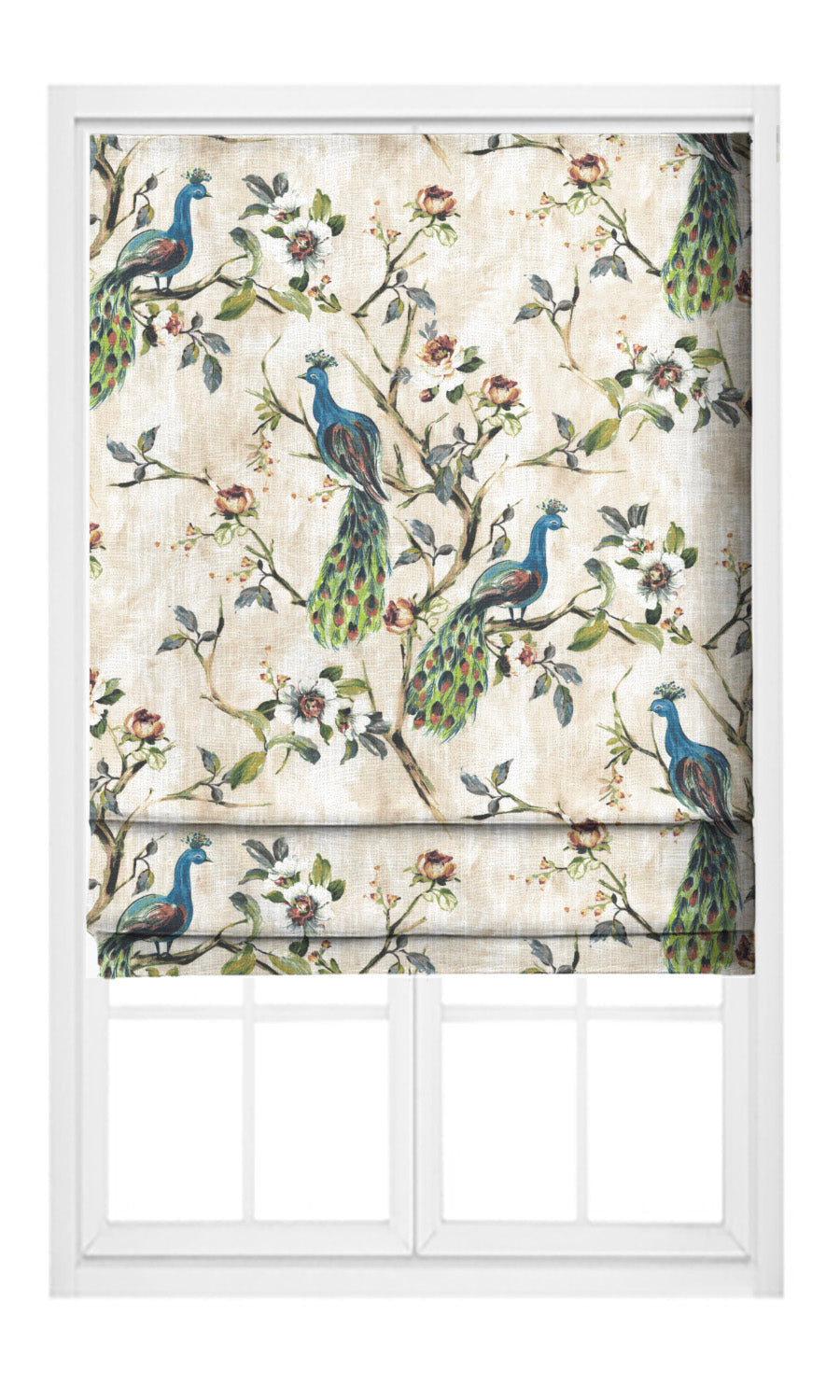 French Country Print Home Textile Fabric Material Sample (Blue/ Green)