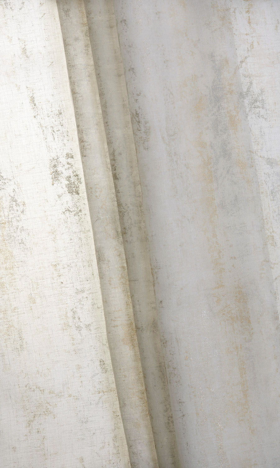 Printed Sheer Any Size Style Roman Blinds (Metallic Golden/ Yellow)