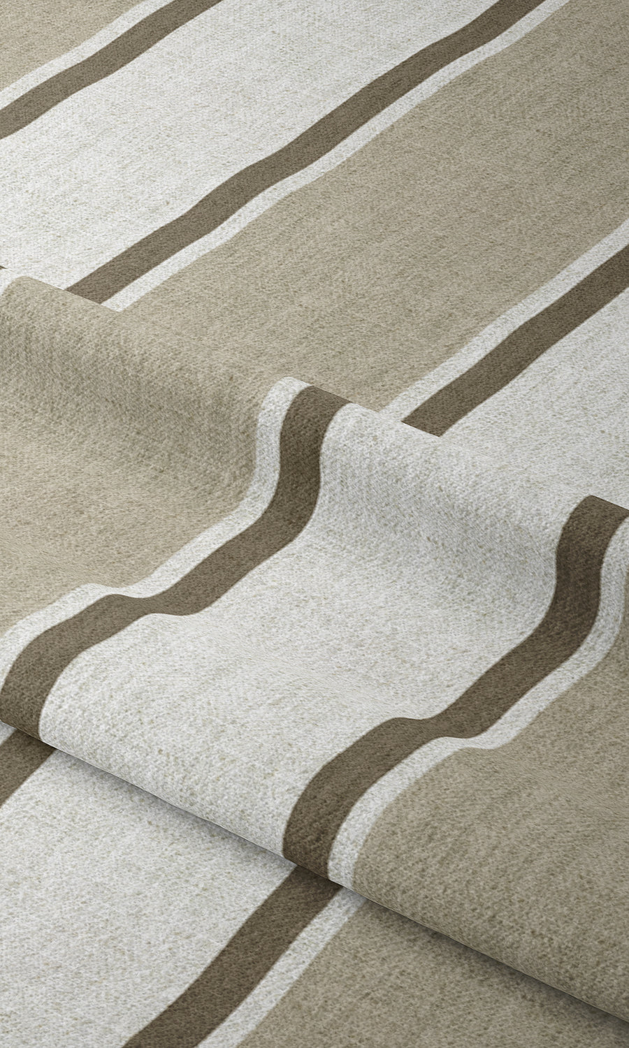 Modern Striped Roman Blinds (Beige/ White) for Living, Bedroom, Kitchen, Bathroom