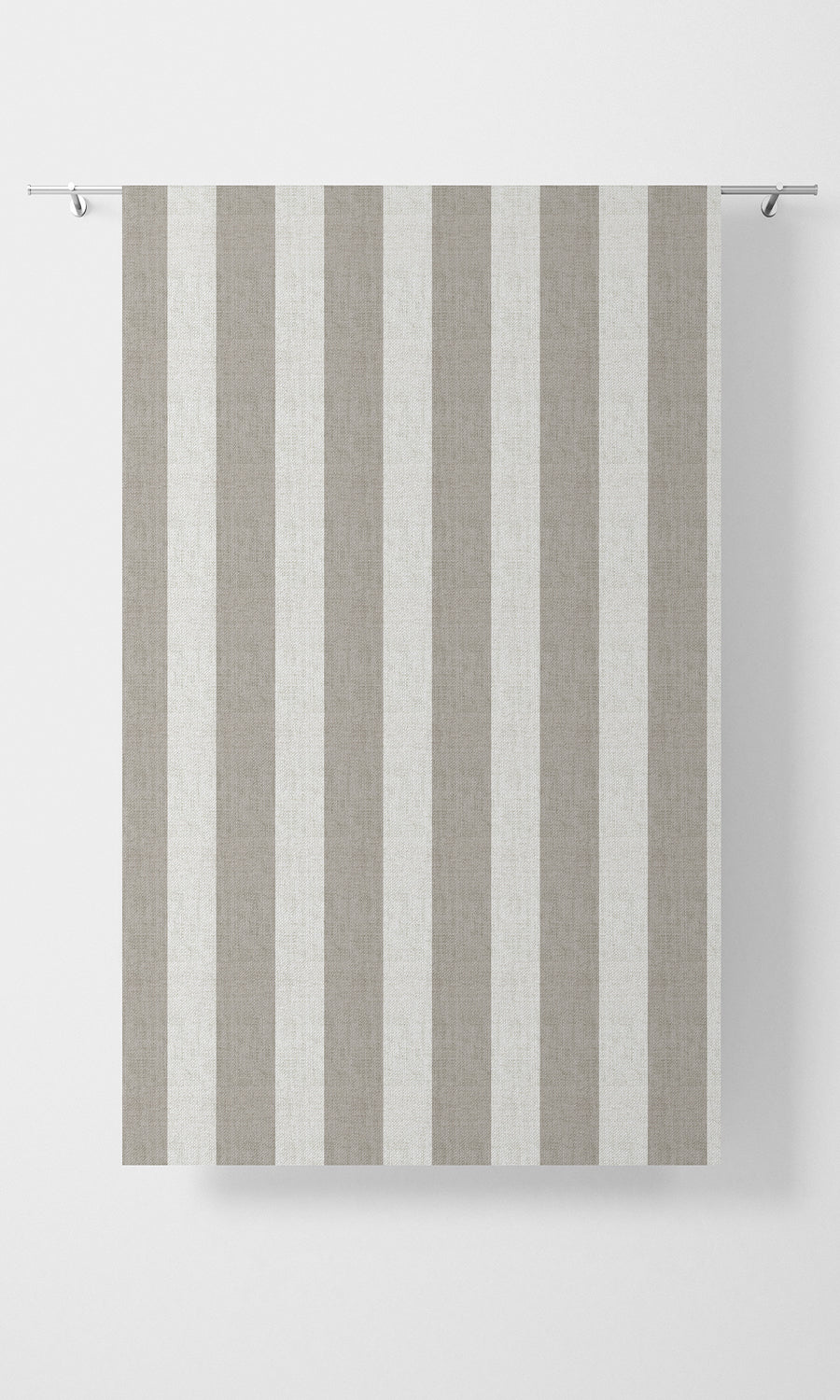 Striped Fabric Material By the Metre (Grey)