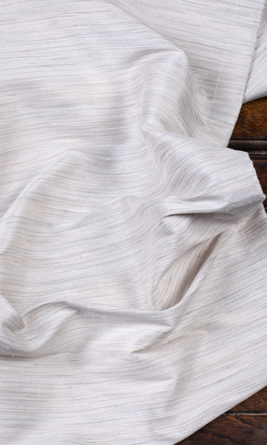 Faux Silk Window Treatments Fabric Sample (Pale Grey)
