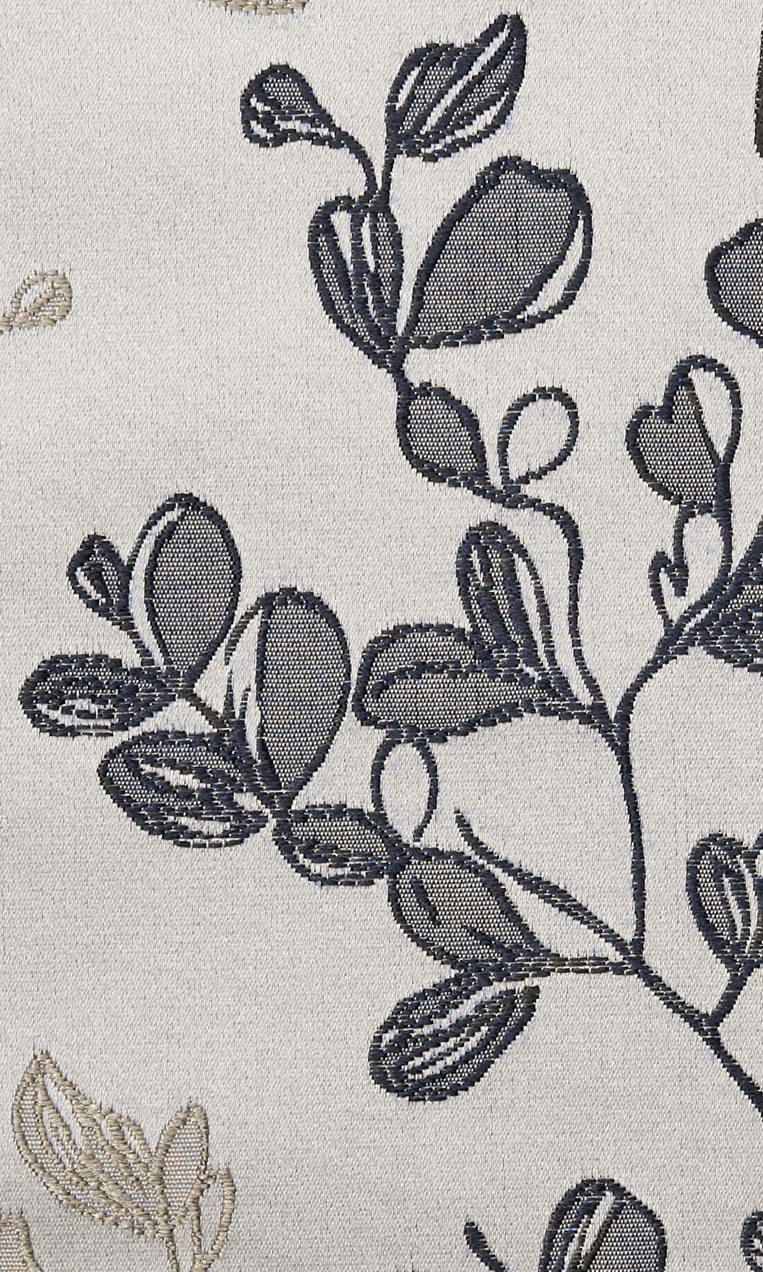 Floral Home Textile Fabric Material By the Metre (White/ Black/ Beige/ Gray)