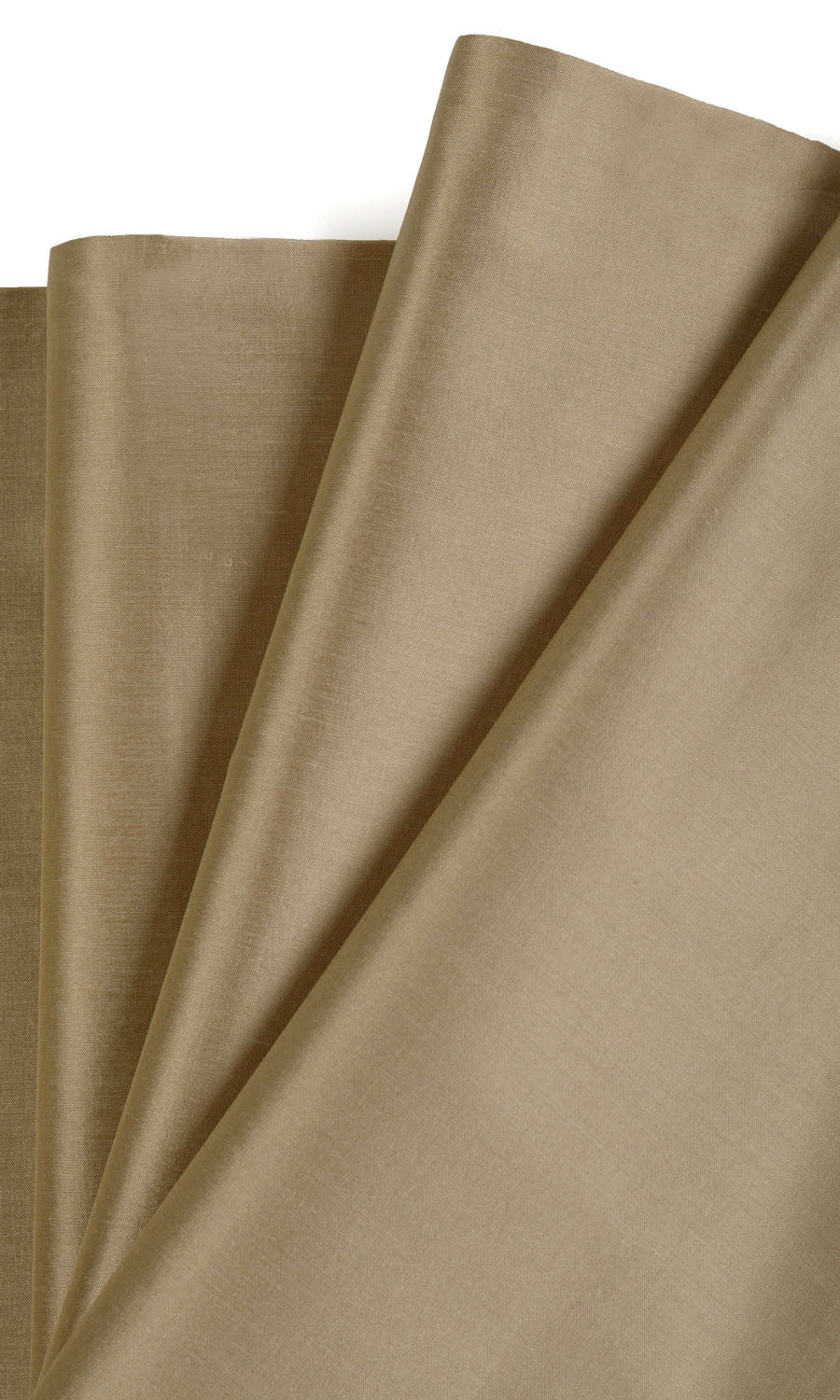 Shantung Silk Fabric Blinds (Brown) Extra Long Short Wide