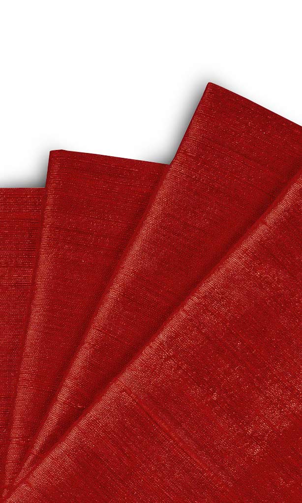 Pure Silk Window Treatments Fabric By the Metre (Red)