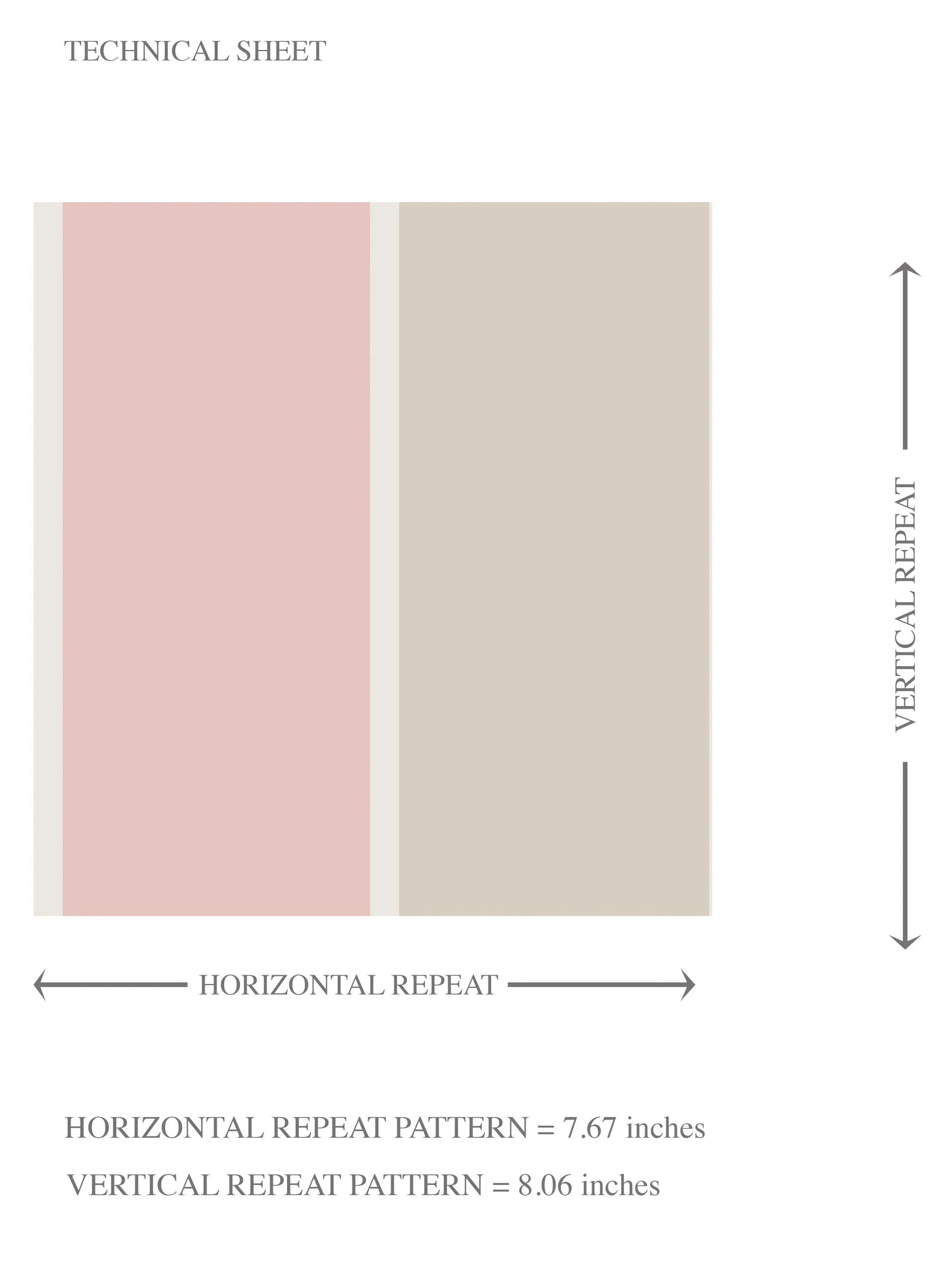 Geometric Striped Kids Room Wallpaper (Soft Pink/ Taupe)