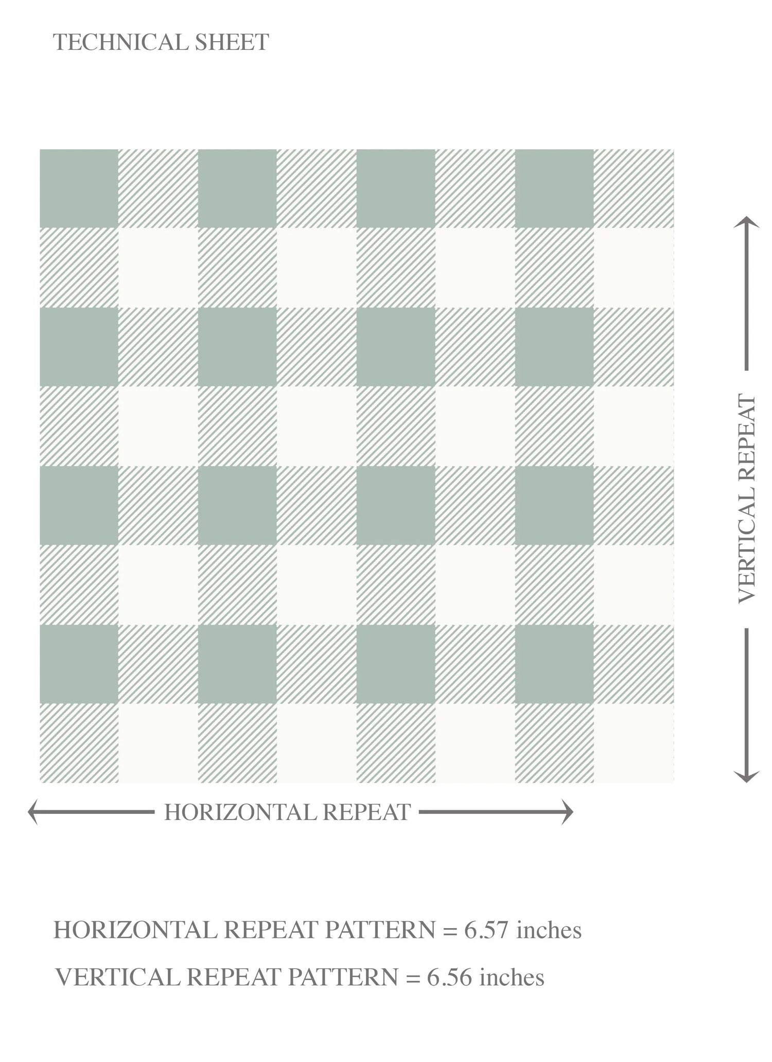 Gingham Checkered Kids Room Wallpaper (Duck Egg Blue)