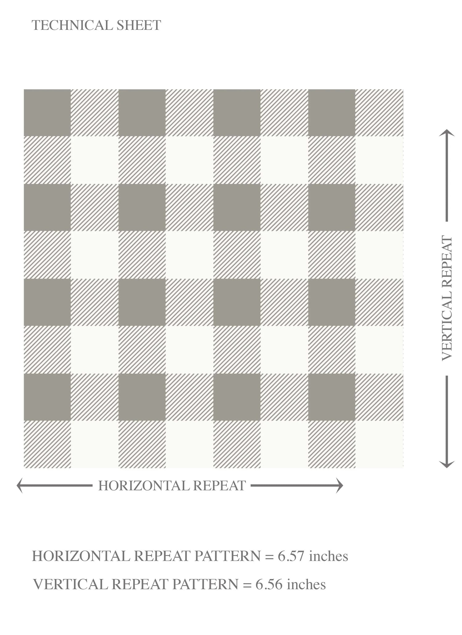 Neutral Gingham Checkered Kids Room Wallpaper (Grey)