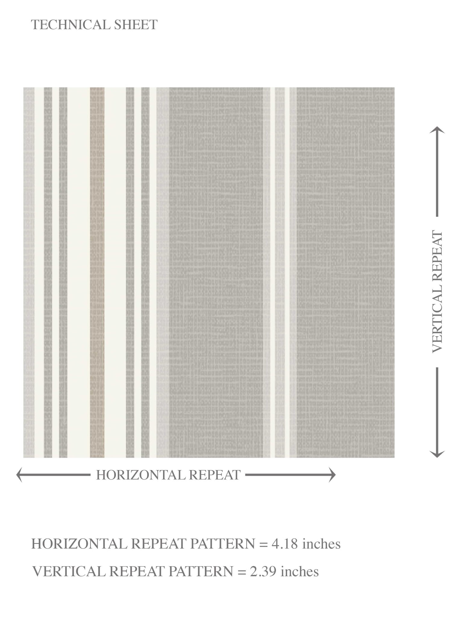 Neutral Geometric Striped Kids Room Wallpaper (Grey)