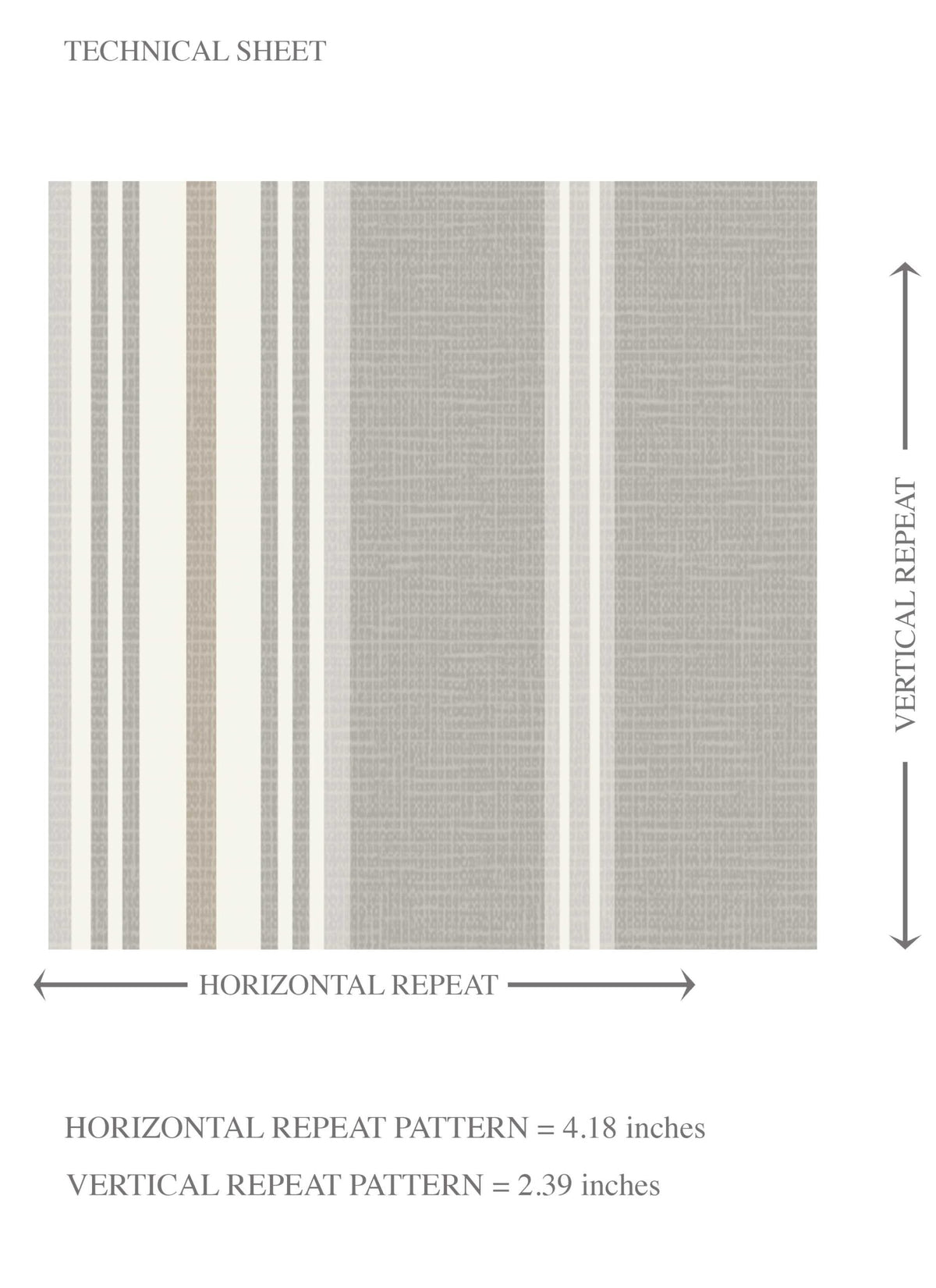 Neutral Geometric Striped Kids Room Wallpaper (Grey)