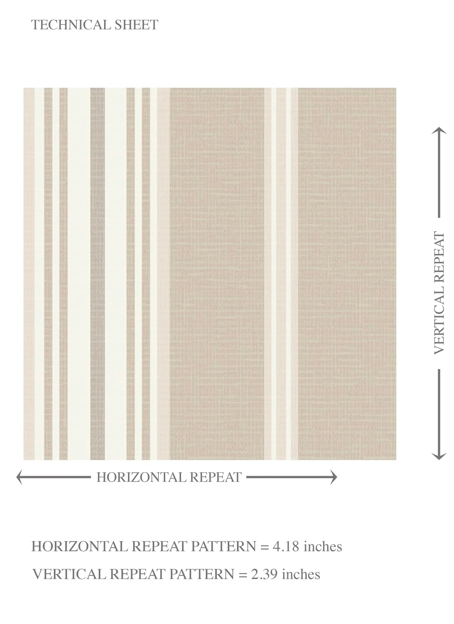 Neutral Geometric Striped Kids Room Wallpaper (Beige/ Brown/ Warm Grey)