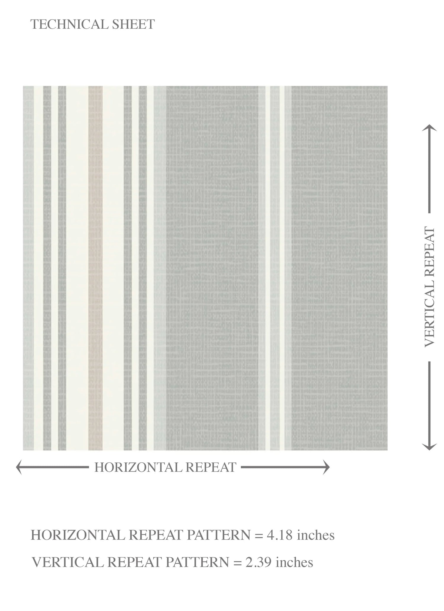 Neutral Geometric Striped Kids Room Wallpaper (Grey)