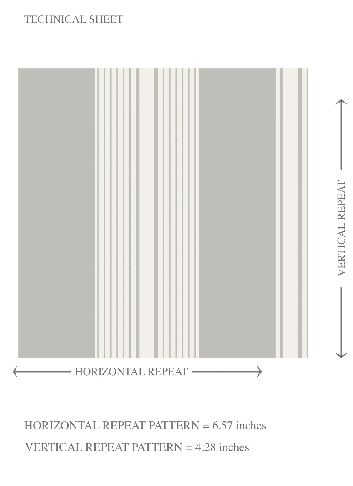 Neutral Geometric Striped Kids Room Wallpaper (Sage Grey)