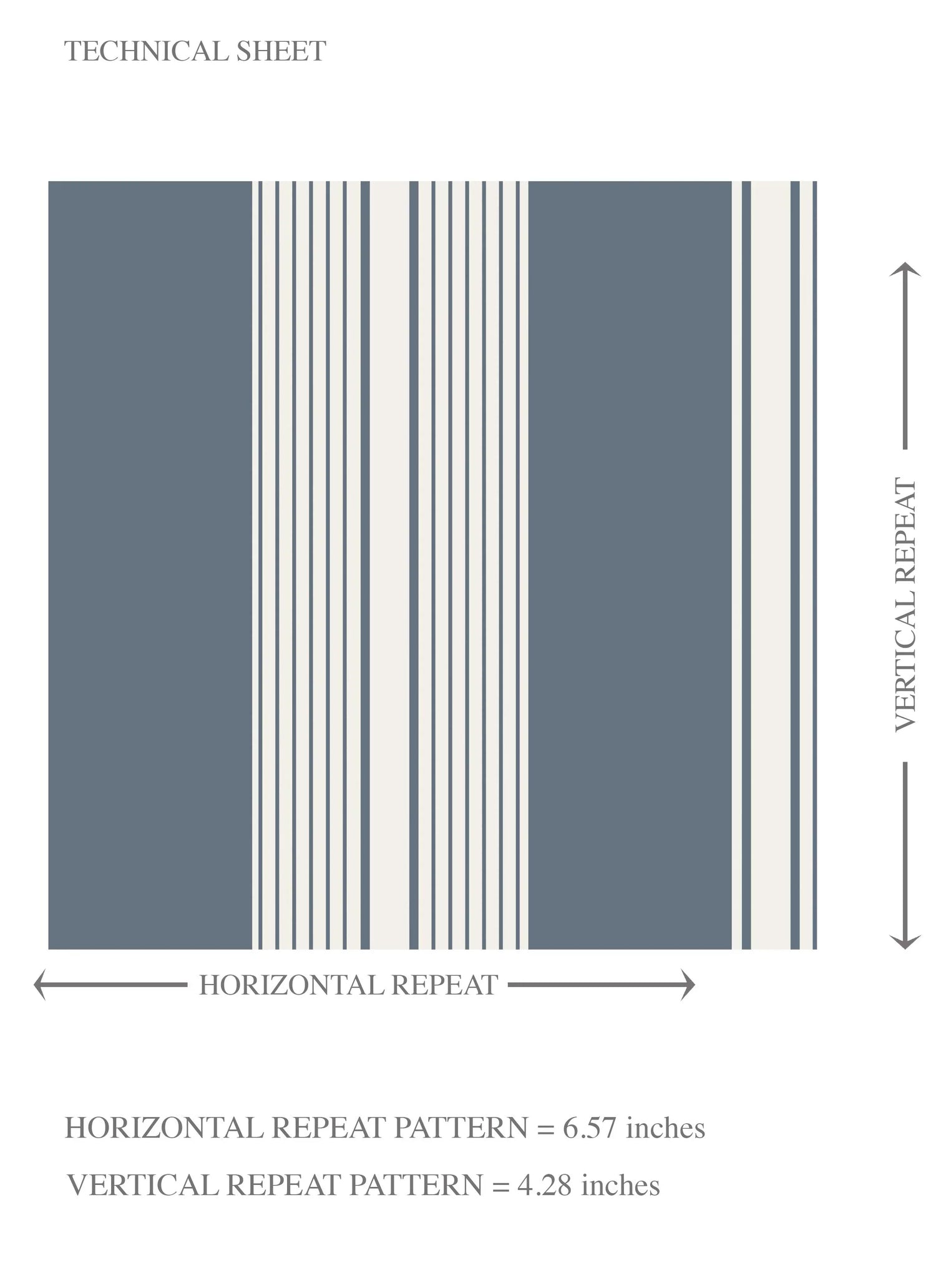 Geometric Striped Kids Room Wallpaper (Slate Grey/ Blue)