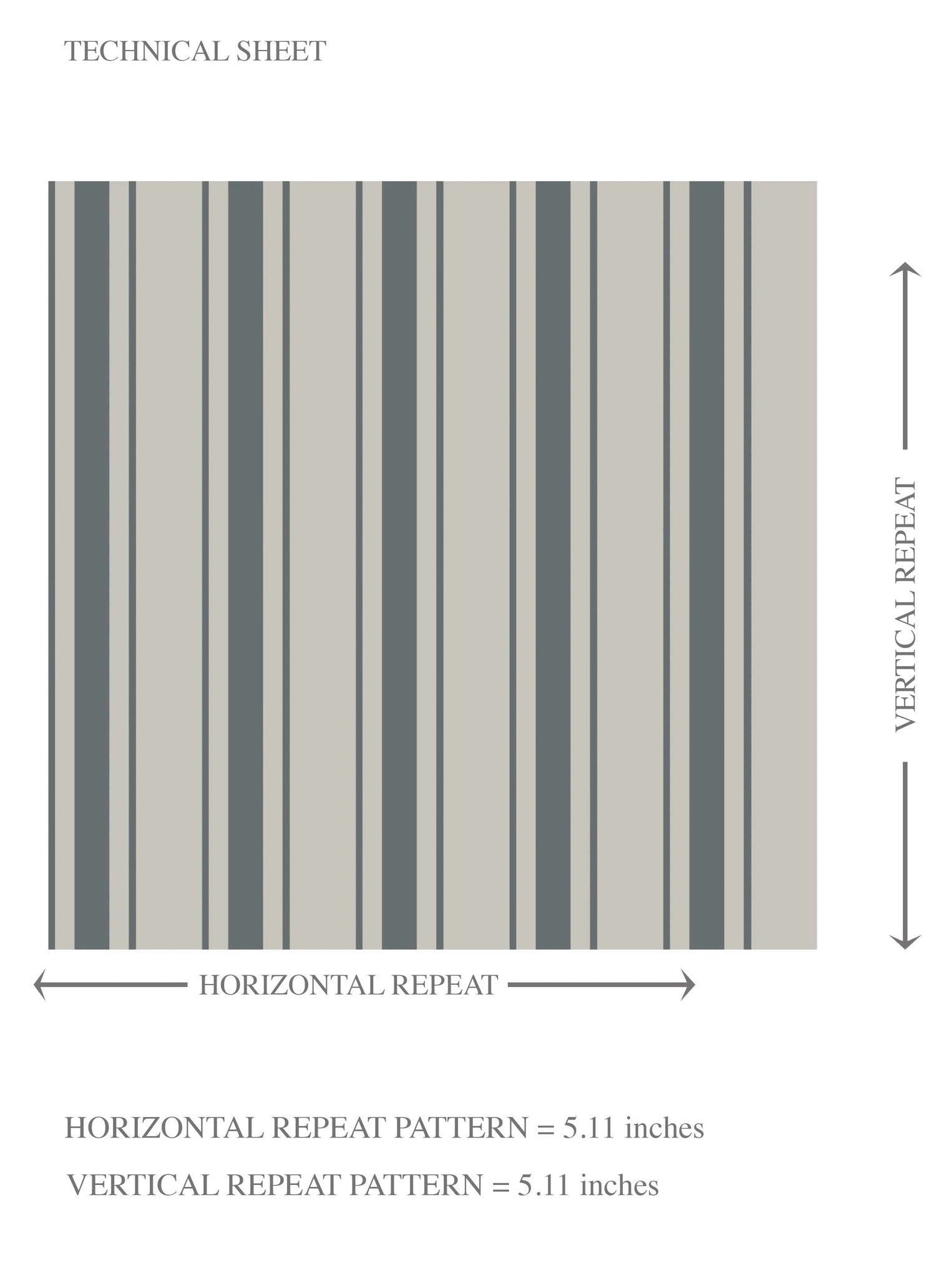 Neutral Geometric Striped Kids Room Wallpaper (Slate Grey)
