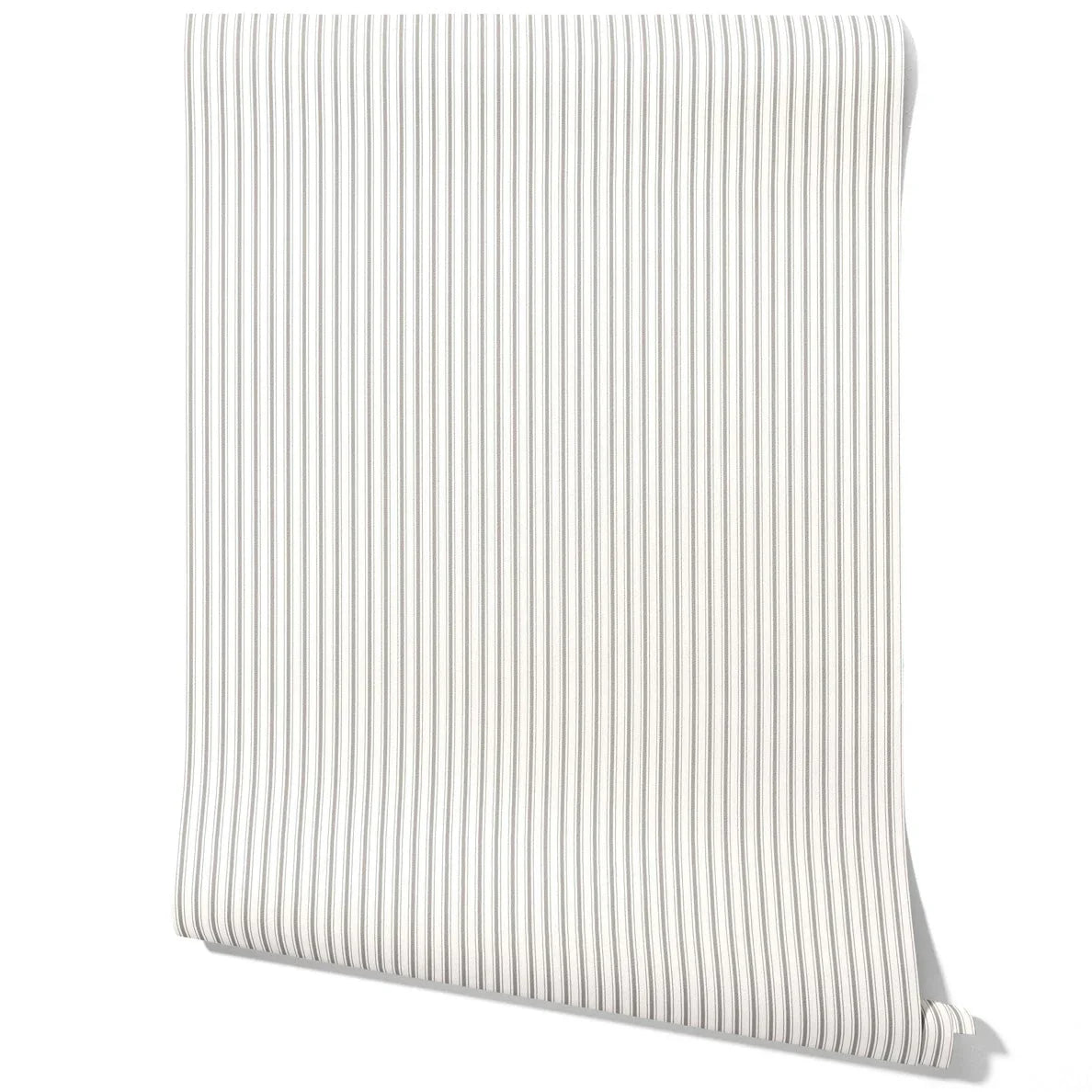 Neutral Geometric Striped Kitchen Wallpaper (Light Grey)