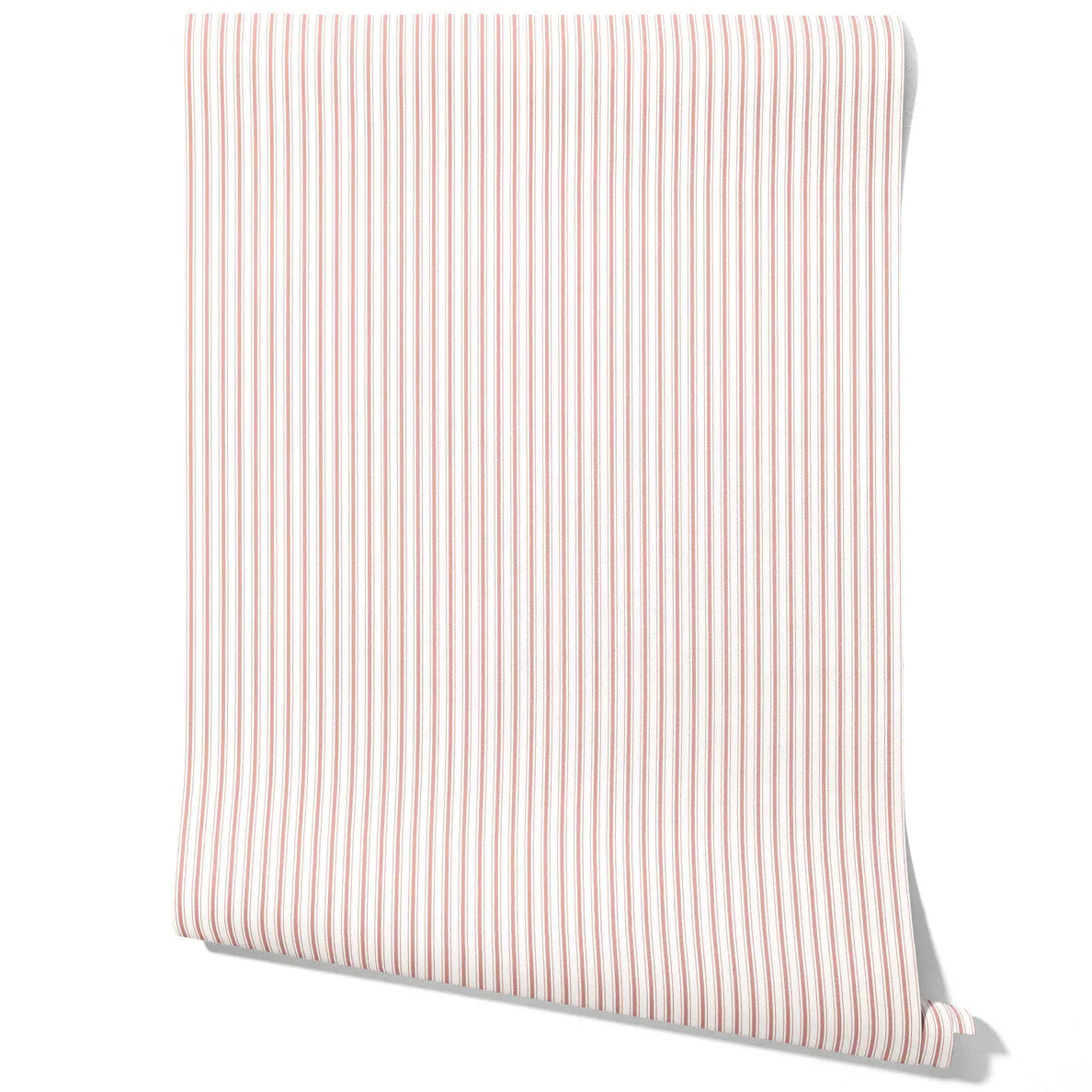 Geometric Striped Kitchen Wallpaper (Pastel Pink)