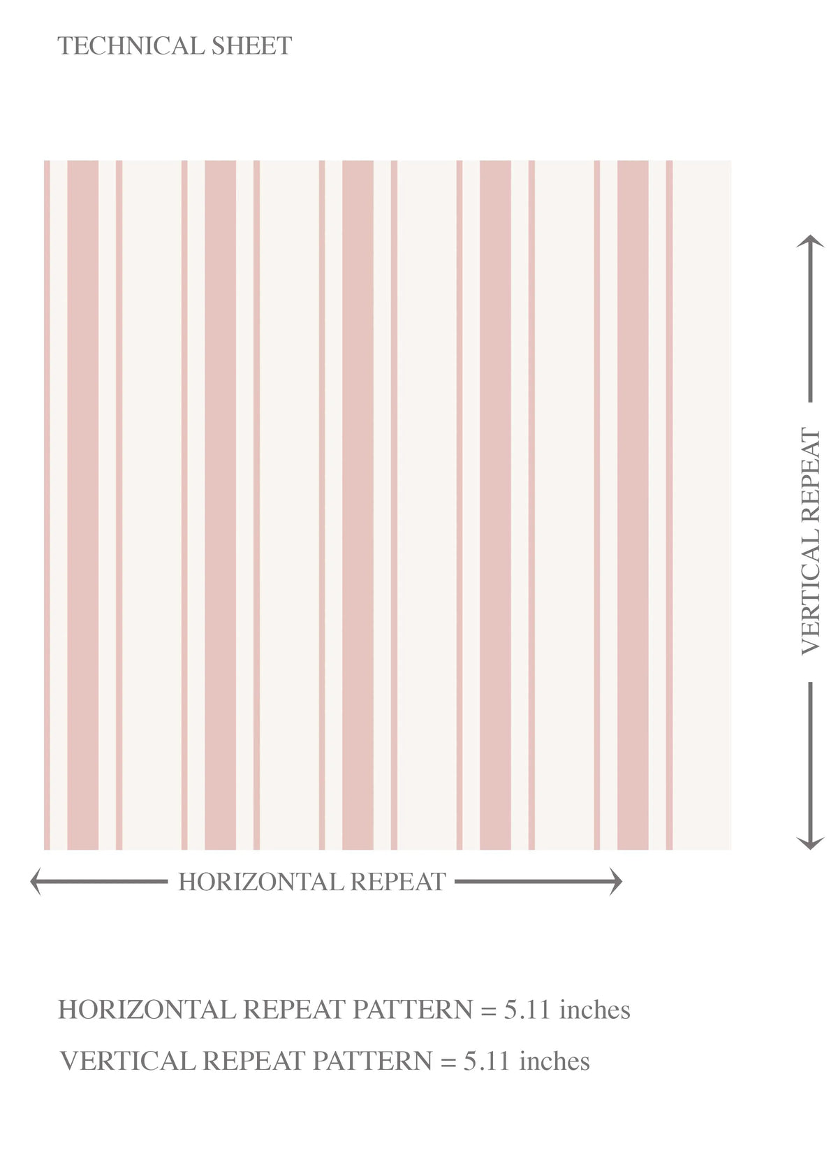 Geometric Striped Kids Room Wallpaper (Blush Pink)