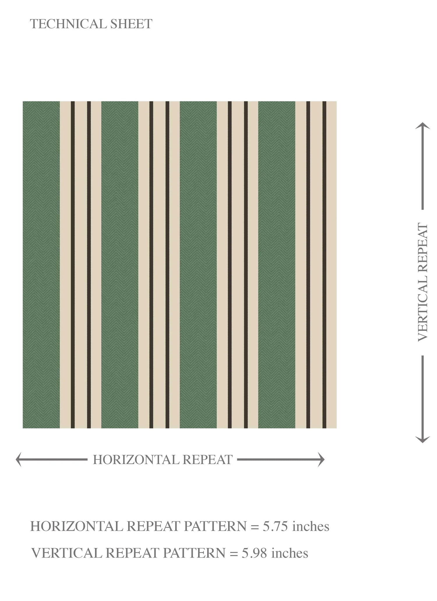 Geometric Striped Kids Room Wallpaper (Leaf Green)
