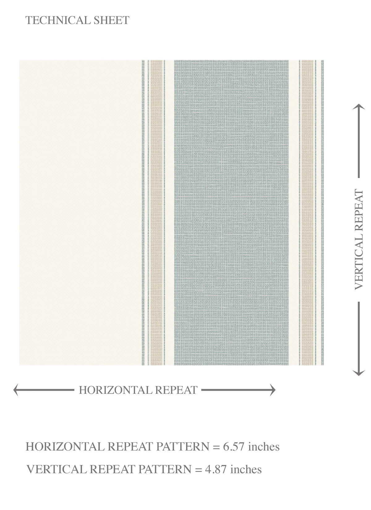 Geometric Striped Kids Room Wallpaper (Mint Green/ Grey)