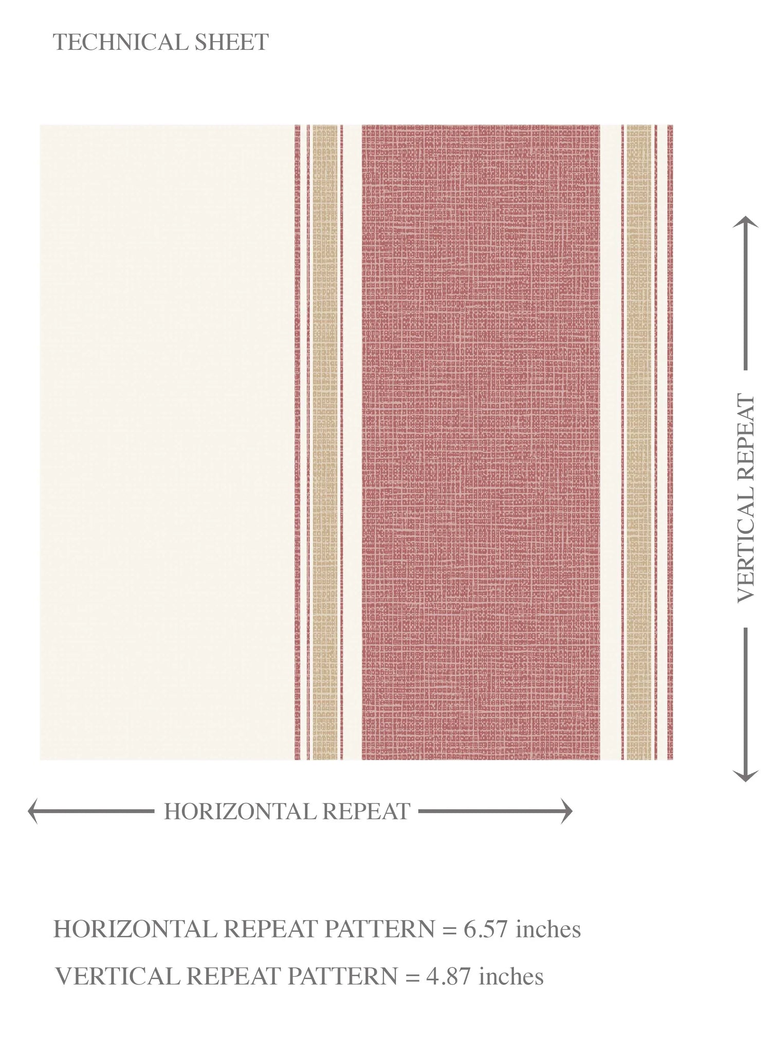 Geometric Striped Kids Room Wallpaper (Pastel Pink)