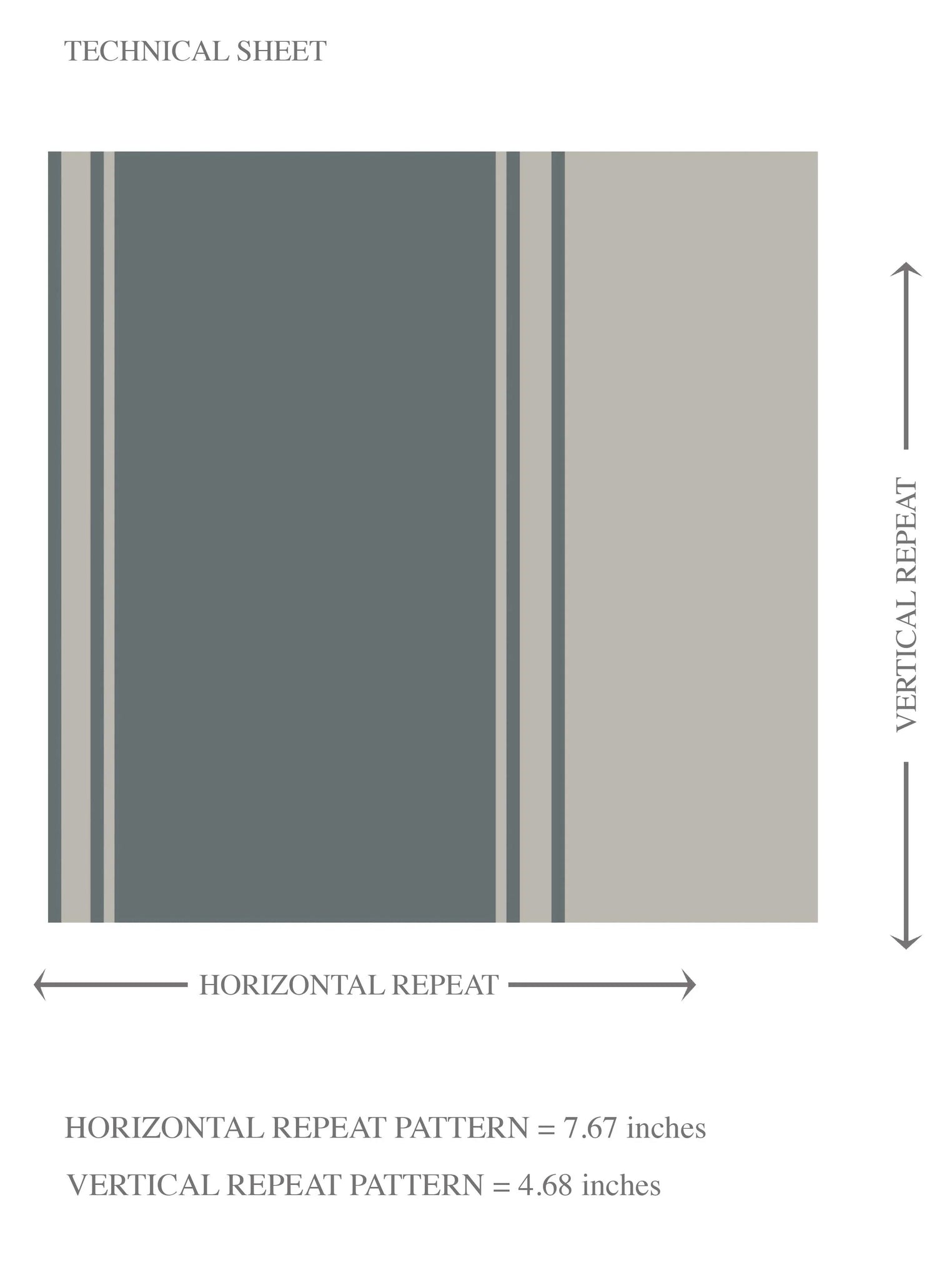 Neutral Geometric Striped Kids Room Wallpaper (Slate Grey)