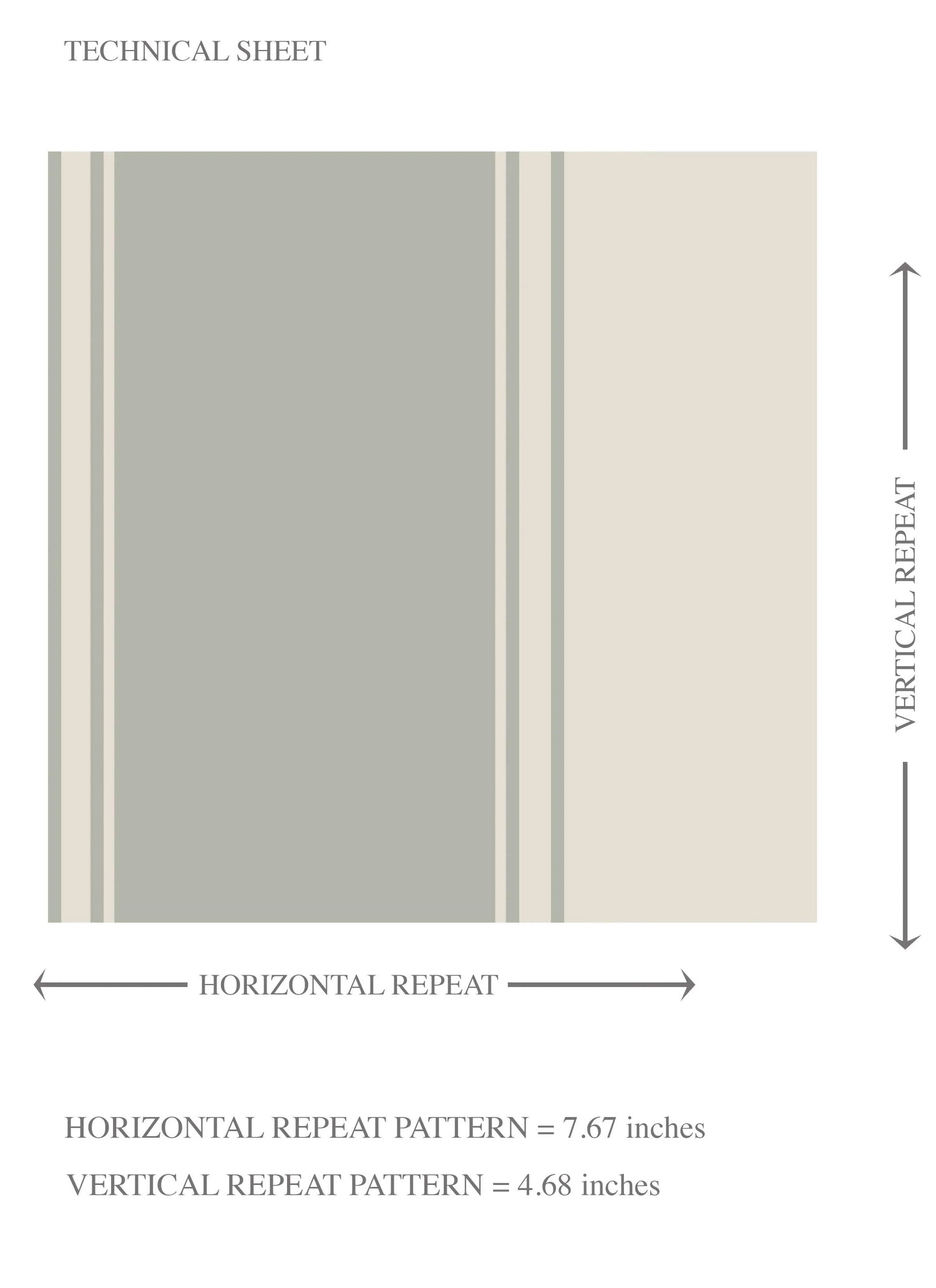 Neutral Geometric Striped Kids Room Wallpaper (Sage Grey)