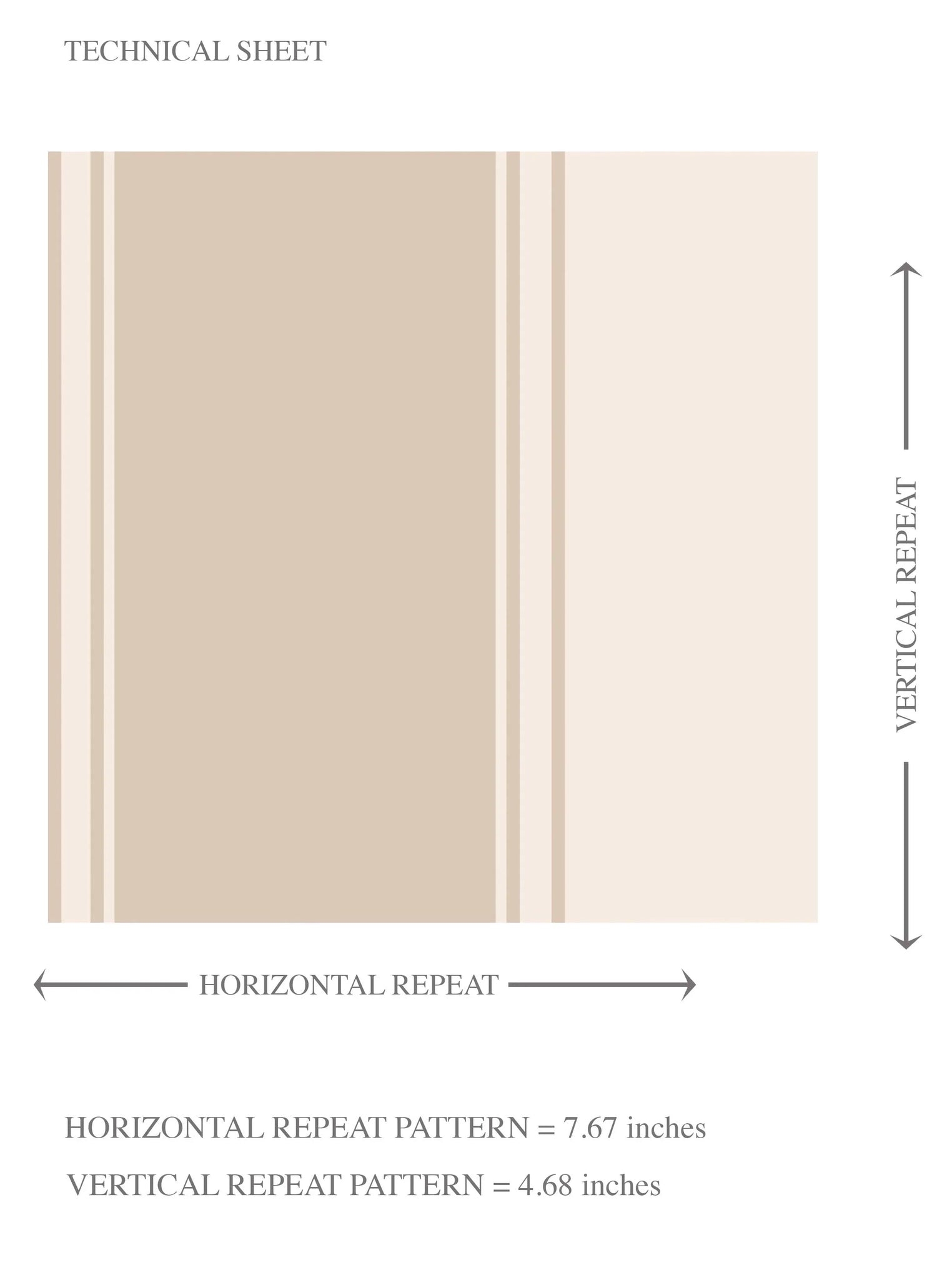 Neutral Geometric Striped Kids Room Wallpaper (Beige/ Taupe)