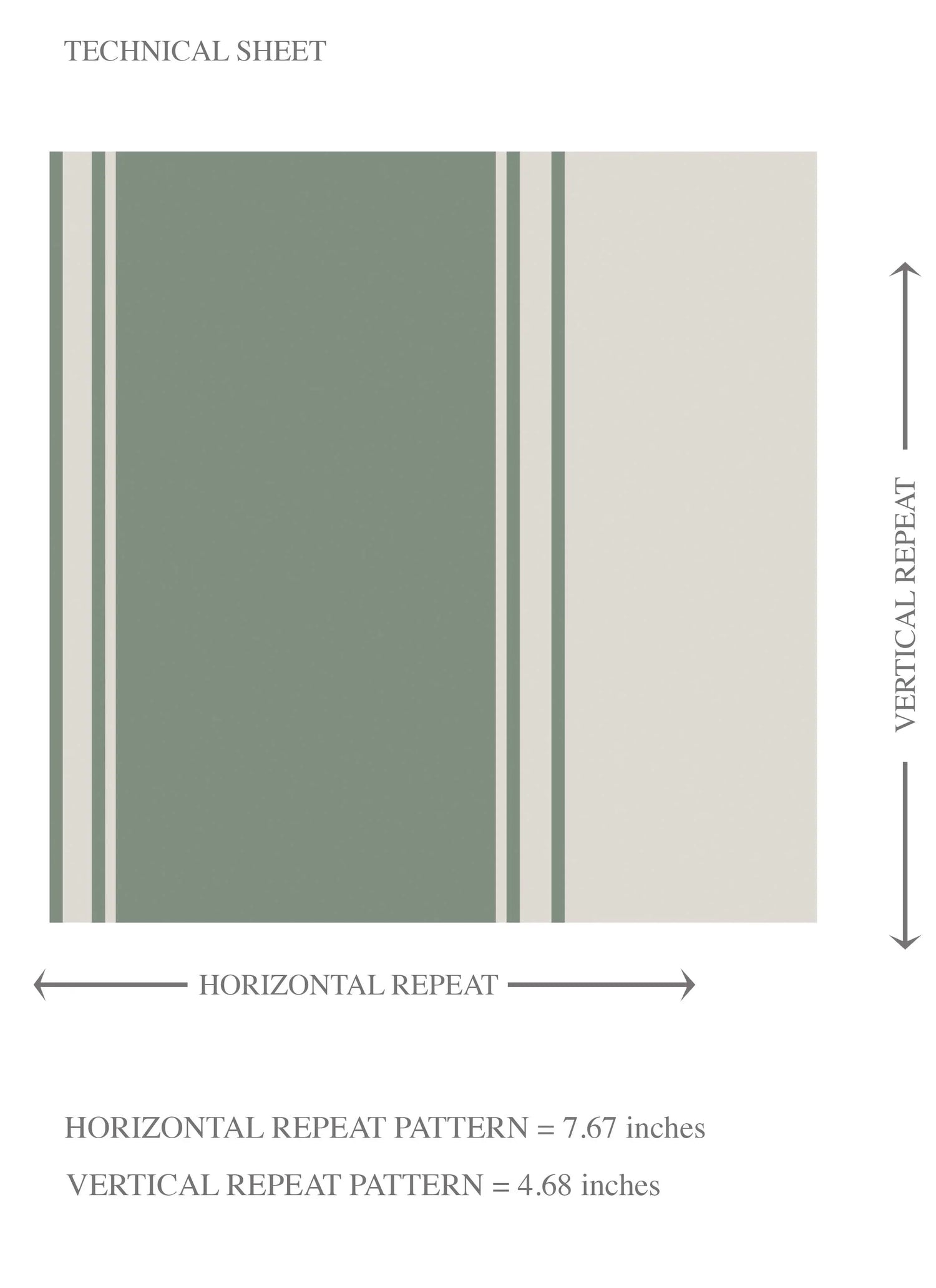 Geometric Striped Kids Room Wallpaper (Sage Green)