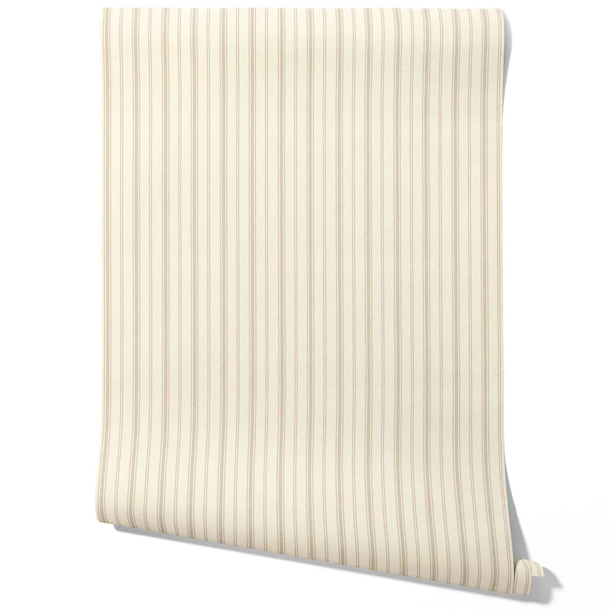 Neutral Geometric Striped Kitchen Wallpaper (Beige/ Taupe)