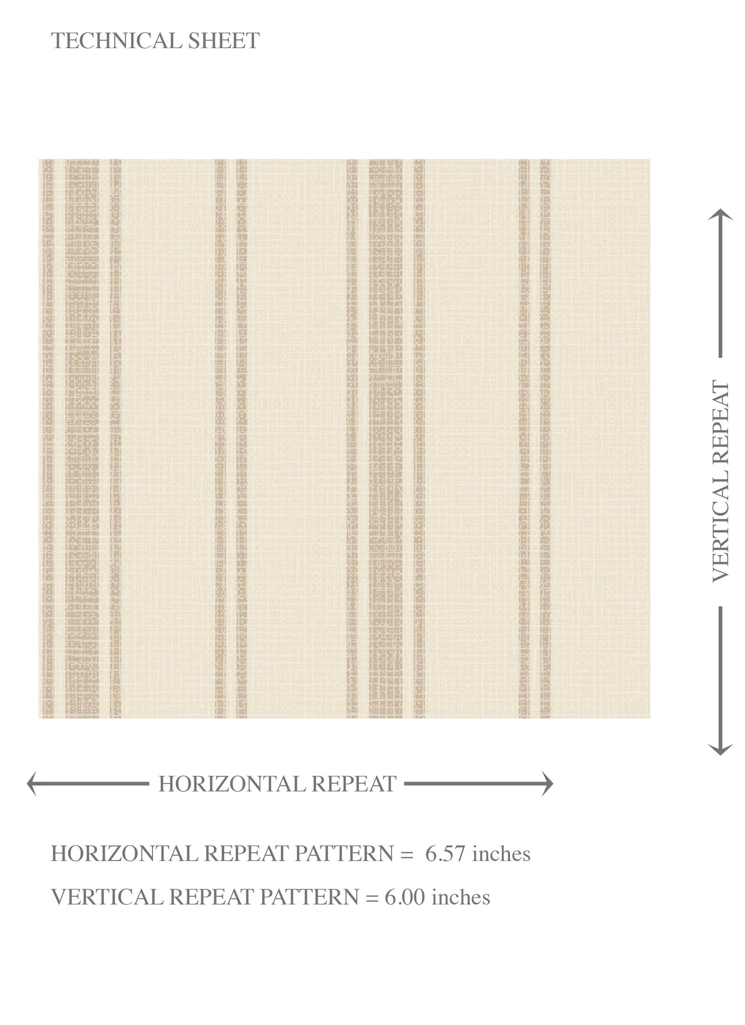 Neutral Geometric Striped Kids Room Wallpaper (Beige/ Taupe)