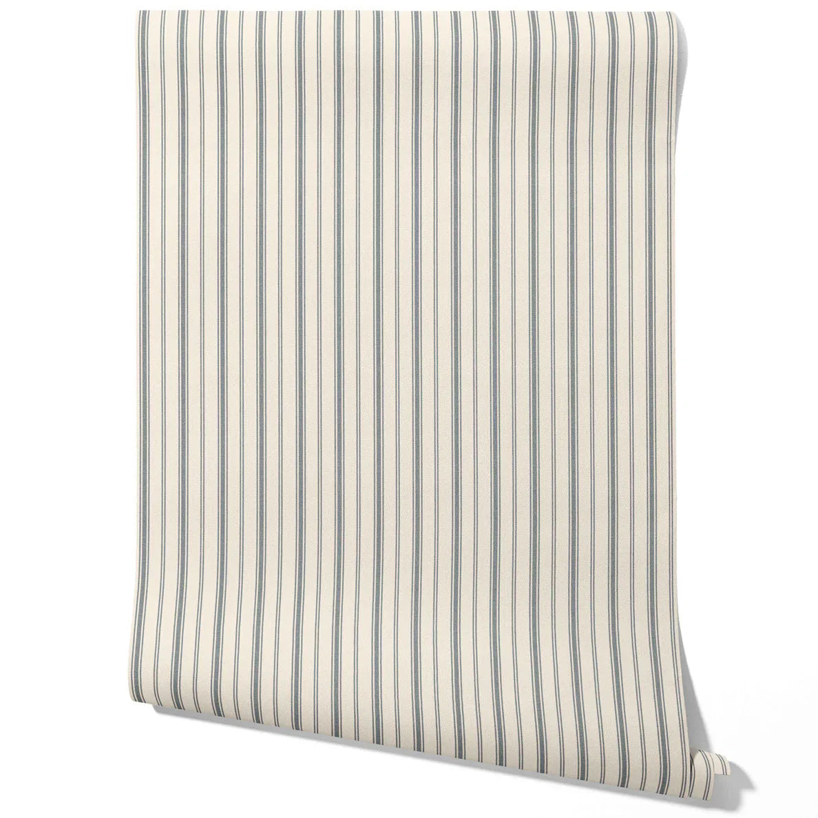 Neutral Geometric Striped Kitchen Wallpaper (Ash Grey/ Cream)