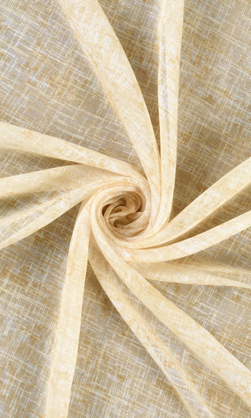 Textured Sheer Blinds (Honey Yellow/ Pale Orange) for Living, Bedroom, Kitchen, Bathroom
