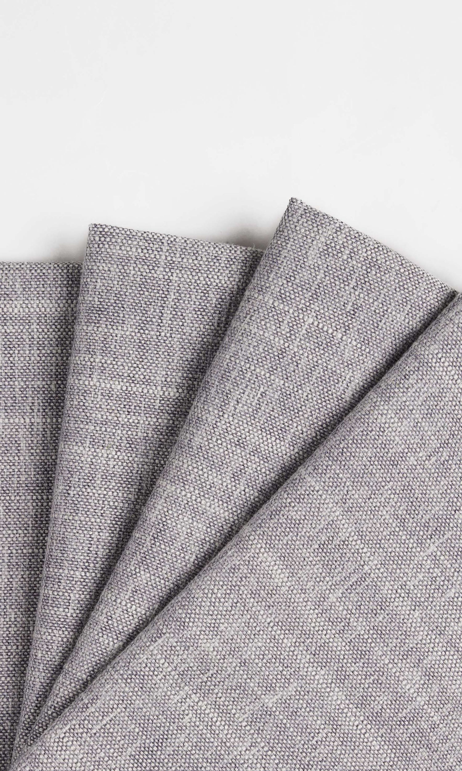 Linen-Cotton Blend  Fabric Blinds (Grey) for Living, Bedroom, Kitchen, Bathroom
