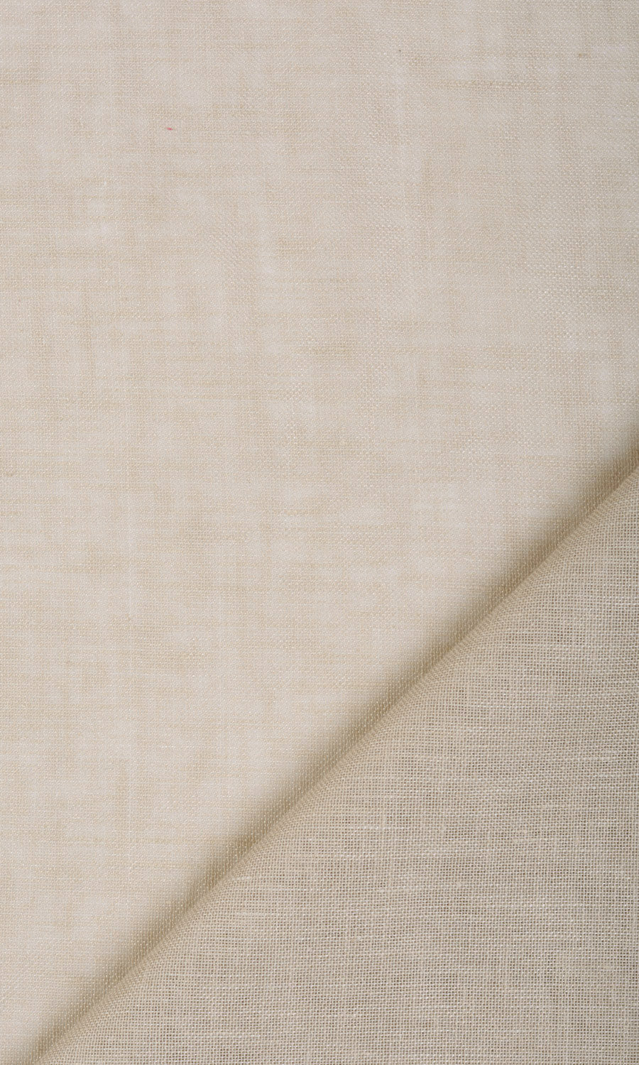 Linen Blend Sheer Free Fabric Material Sample (Beige)