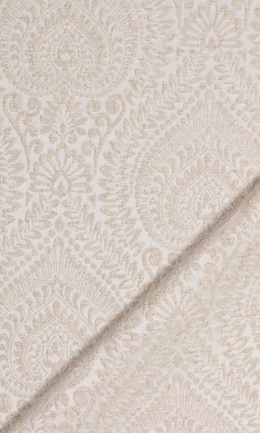 Textured Floral Made-to-Measure Roman Blinds (Cream/ Beige)