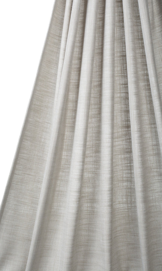 Textured Linen Blend Blinds (Warm Gray-Brown)
