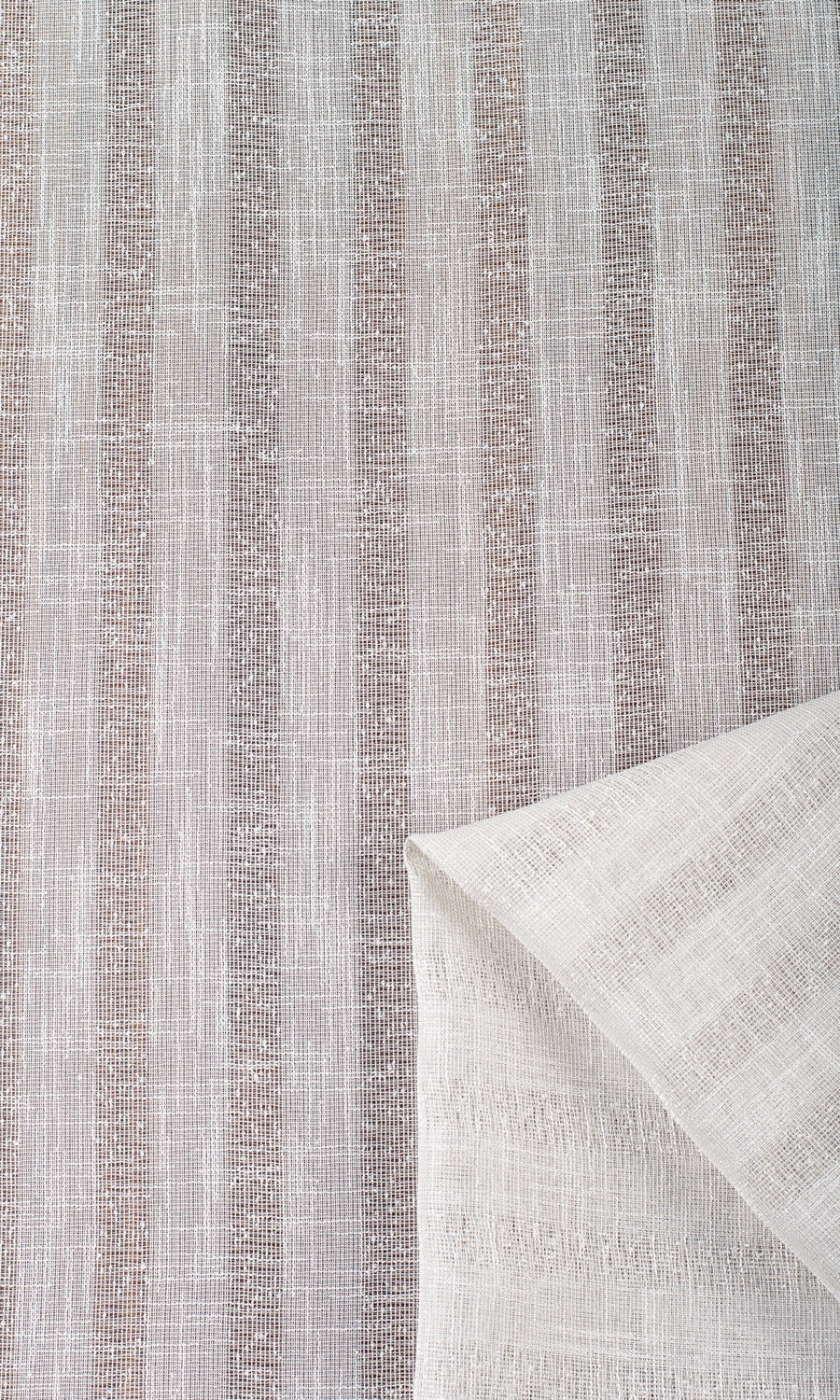 Striped Sheer Made-to-Measure Roman Blinds (White/ Cream)
