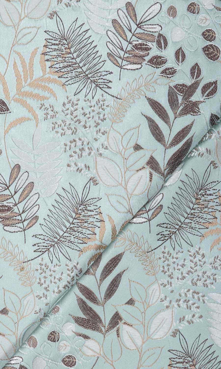 Botanical Roman Blinds & Window Shades (Light Blue)