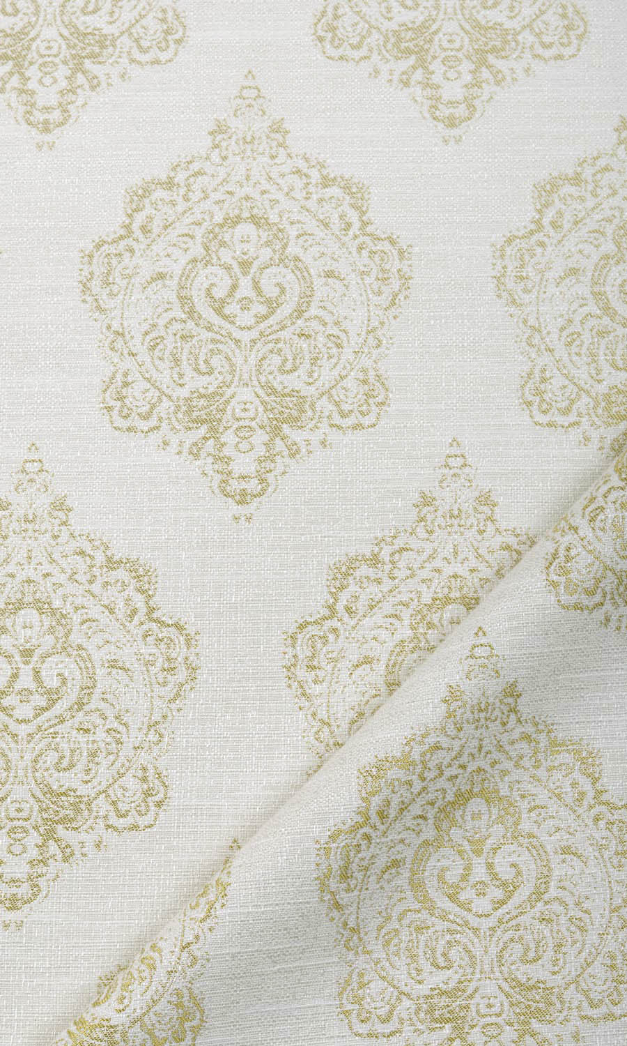 Patterned Roman Shades (Off White/ Green) Extra Long Short Wide