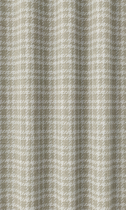 Striped Home Décor Fabric Sample (Sand Beige/ White)