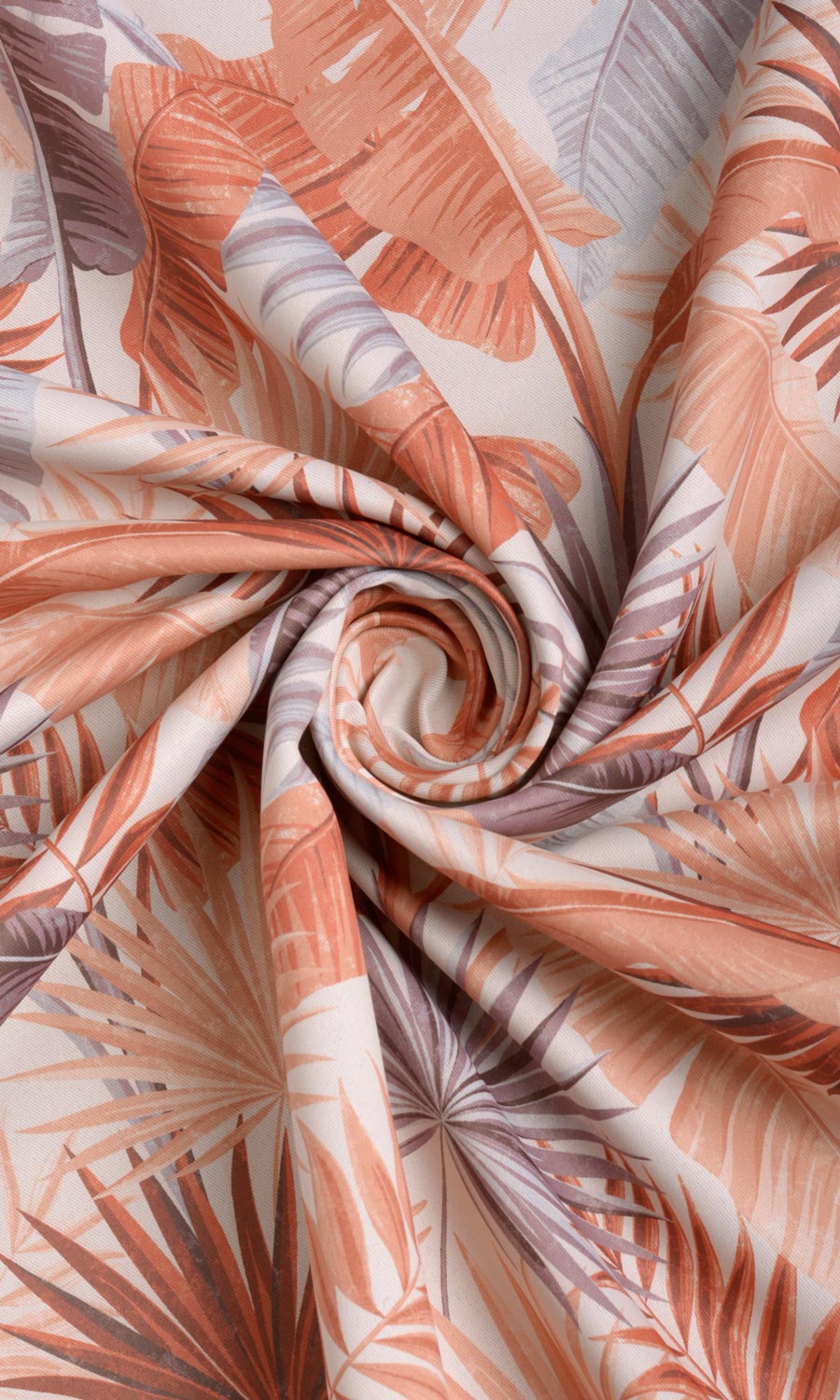Botanical Floral Made-to-Measure Roman Blinds (Burnt Orange)