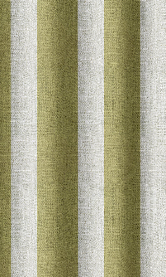 Geometric Print Home Décor Fabric By the Metre (Green/ White)